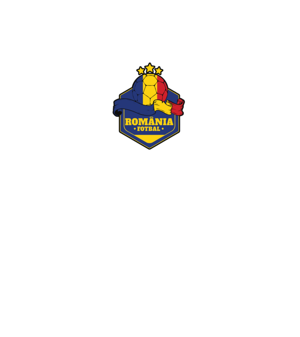 România Fotbal model alb pe tricou