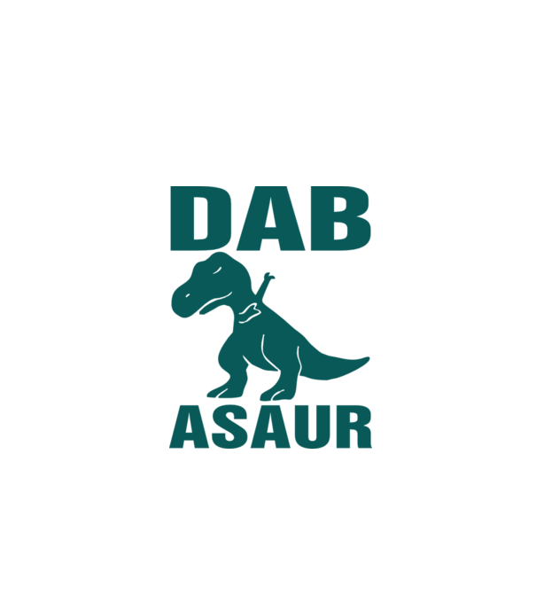 Dabasaur model negru pe tricou