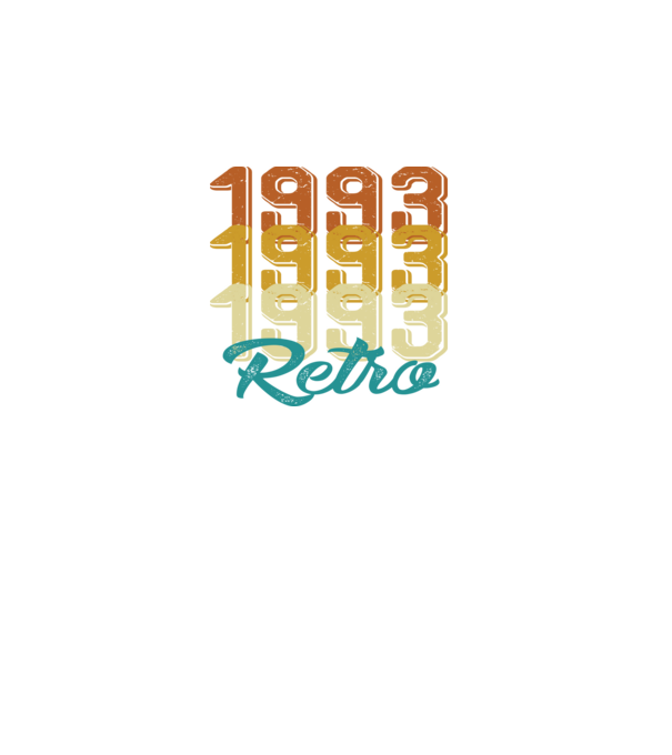 Retro 1993 model negru pe tricou