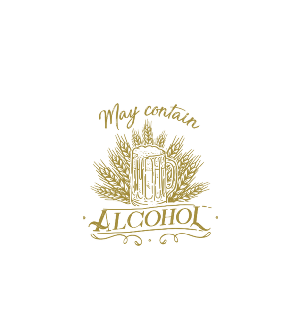 May contain alcohol2 model negru pe tricou