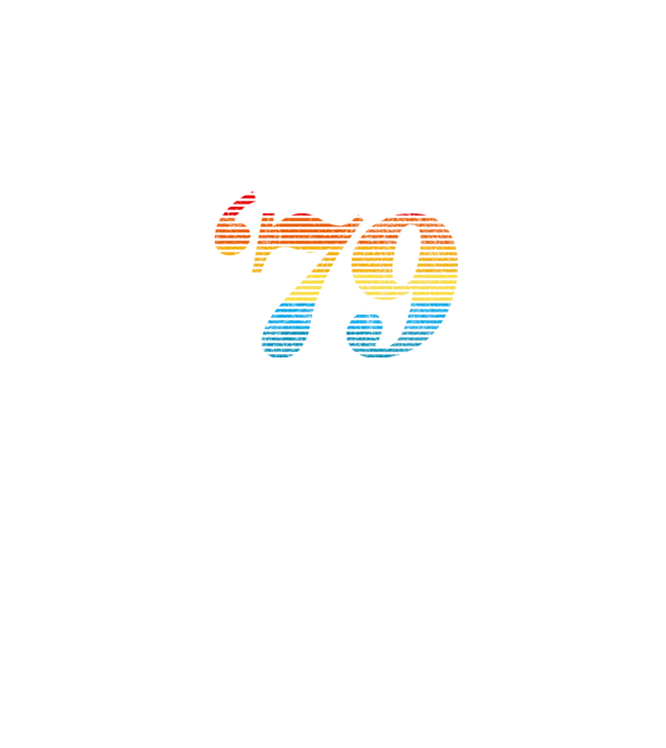 Retro Birthday 1979 model negru pe tricou