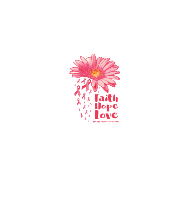 Gerbera faith hope love model gri pe tricou