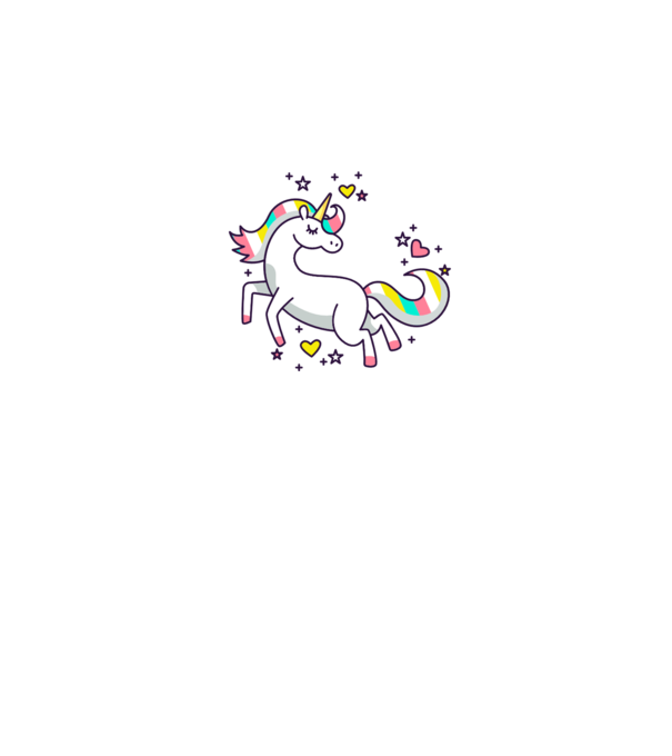 Unicorn Spark model gri pe tricou