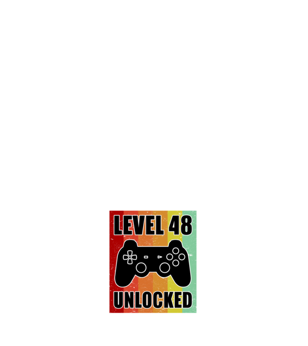 level 48 unlocked retro gamer model negru pe tricou