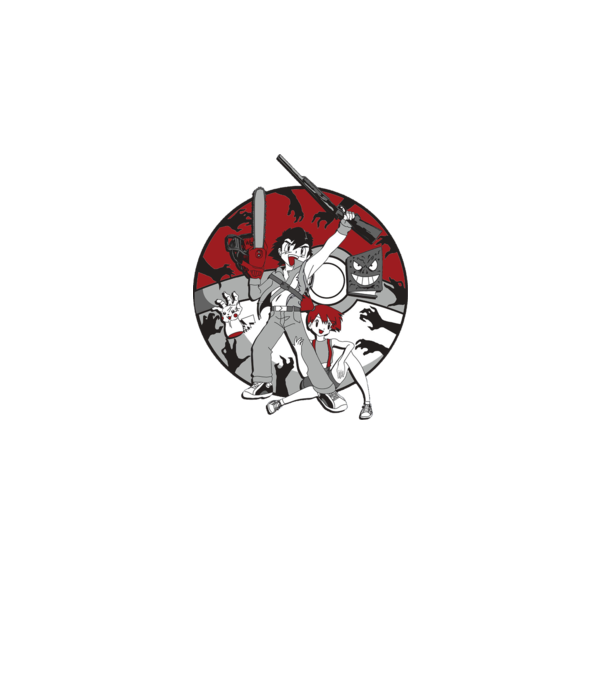 pokemon survive maki model alb pe tricou