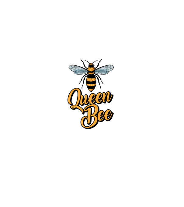 Queen Bee model albastru deschis pe tricou