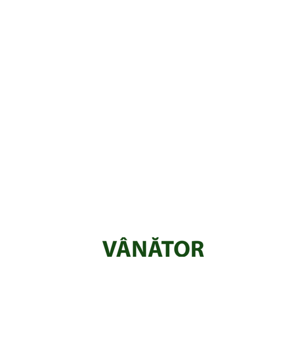 fii calm, sunt vânător model negru pe tricou