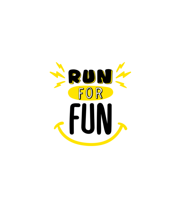 Run for fun model roșu pe tricou
