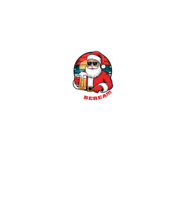 Ho ho ține mi berea! Negru model gri pe tricou