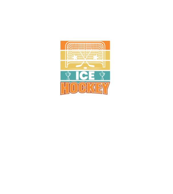 Ice Hockey model gri pe tricou
