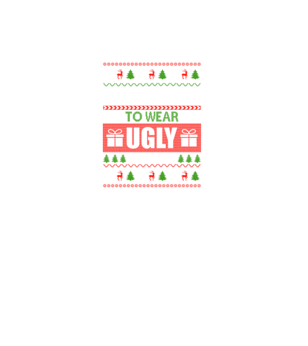 Too Cute for ugly sweater model gri închis pe tricou