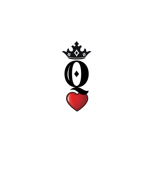 Cuplu HeartQueen model alb pe tricou