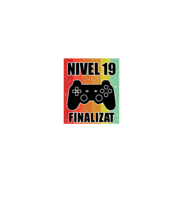 Nivel 19 finalizat model negru pe tricou
