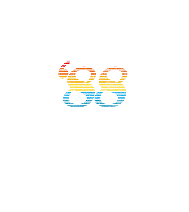 Retro Birthday 1988 model alb pe tricou