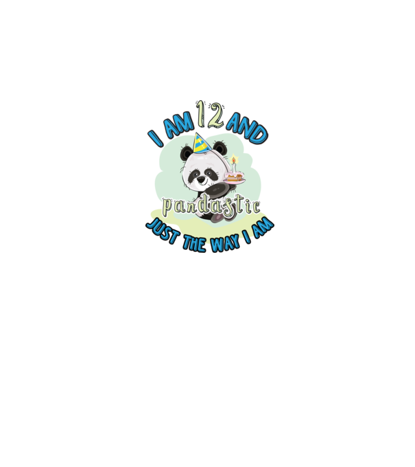 PANDASTIC 12 model alb pe tricou