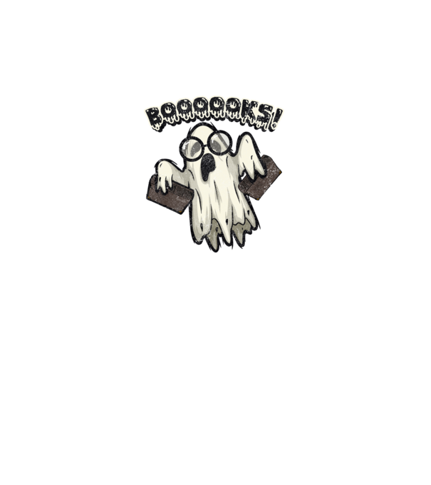 Spooky booookworm model negru pe tricou