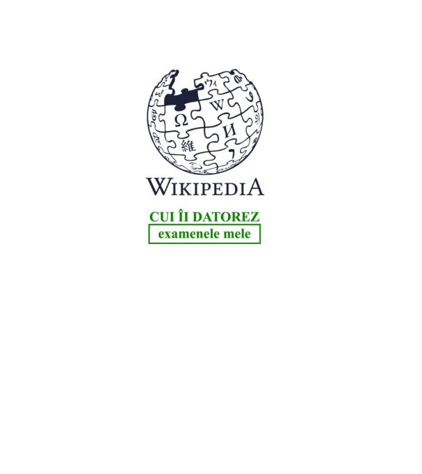 Wikipedia: cui îi datorez examenele mele model alb pe tricou