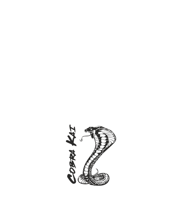 cobra kai black model negru pe tricou