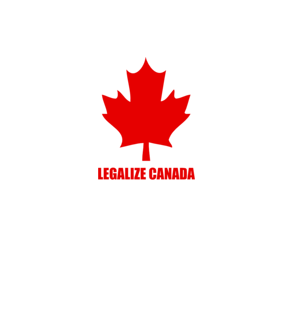 Legalize Canada model alb pe tricou