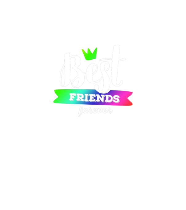 Best friends forever model albastru regal pe tricou
