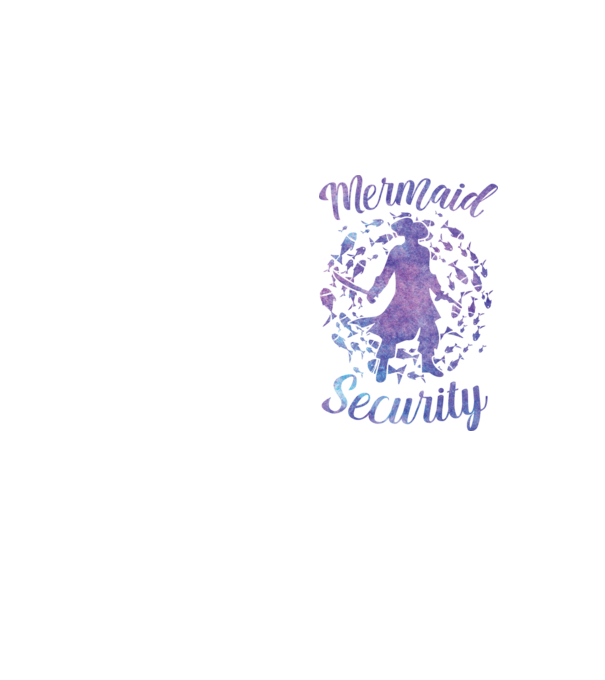 Mermaid Security boys aquarell model galben neon pe tricou