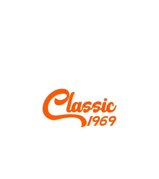 Classic 1969 model negru pe tricou