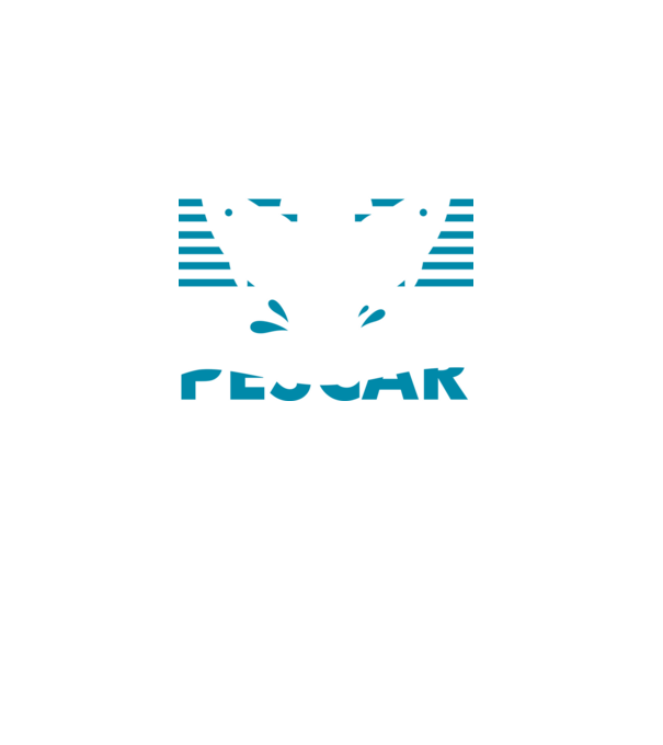 Pescar original model turcoaz pe tricou