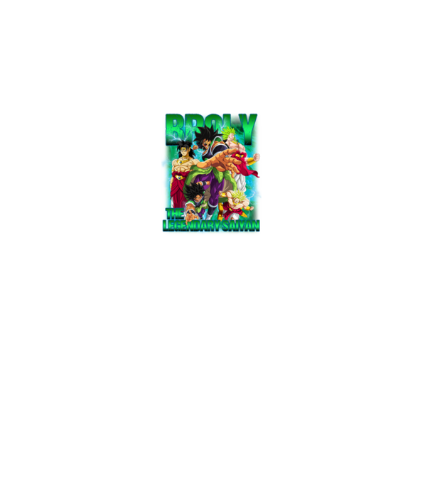 broly dragonball model gri pe tricou