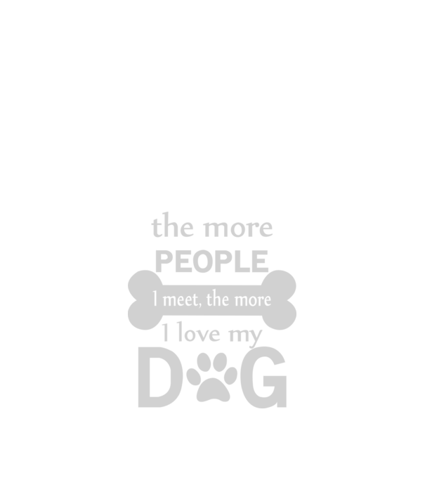 The more people i meet model negru pe tricou