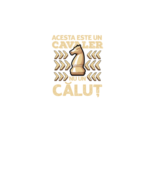Acesta este un cavaler, nu un căluț model negru pe tricou