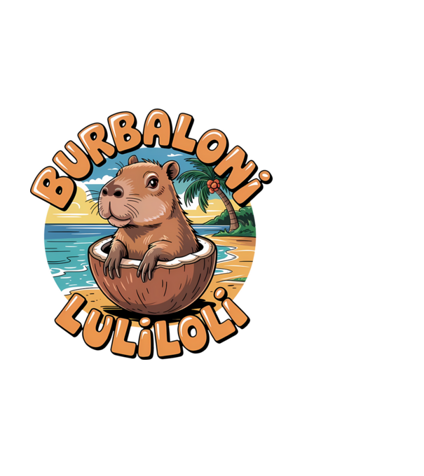 Burbaloni Luliloli model negru pe tricou
