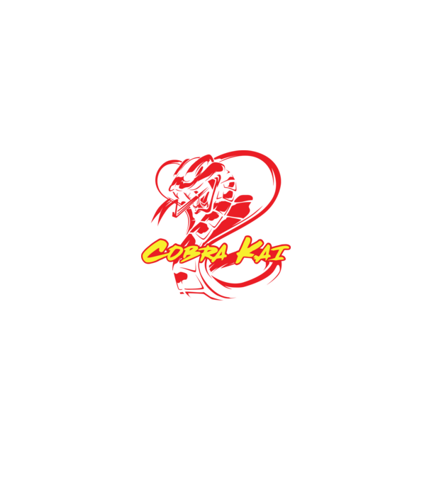 cobra kai simple model negru pe tricou