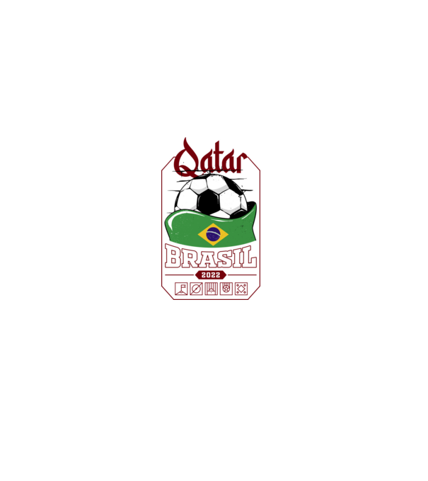Qatar teams Brasil model negru pe tricou