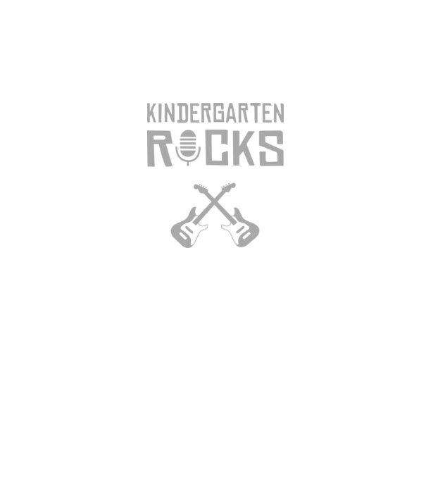 Kindergarten rocks model negru pe tricou