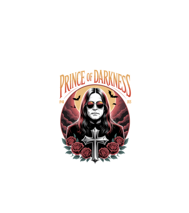 Prince of Darkness model negru pe tricou