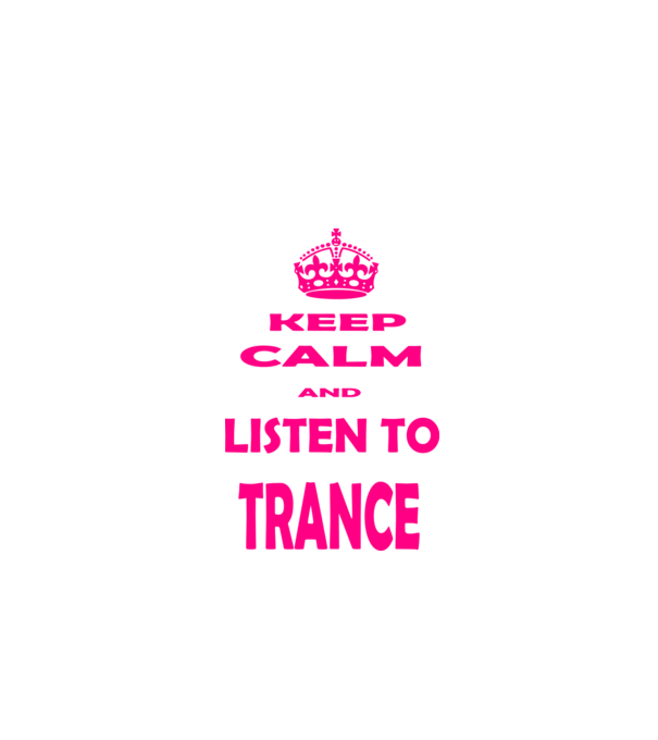 Keep Calm and Listen To Trance model negru pe tricou