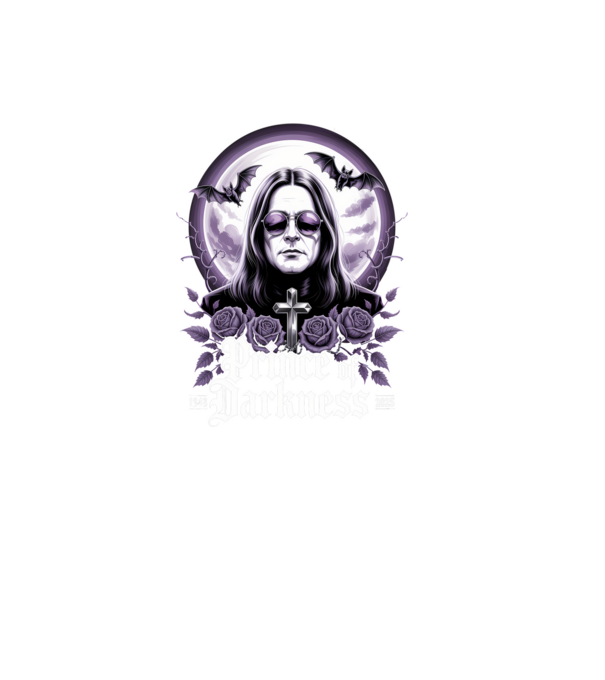 Prince of Darkness model negru pe tricou