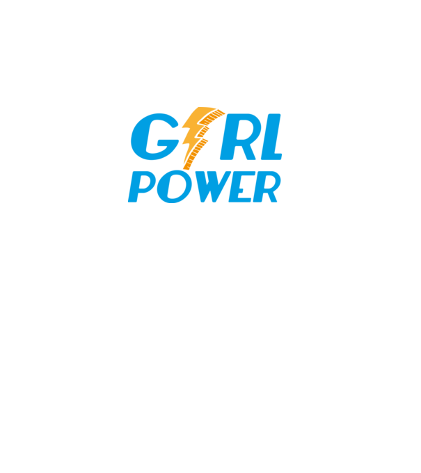 GirlPower model negru pe tricou