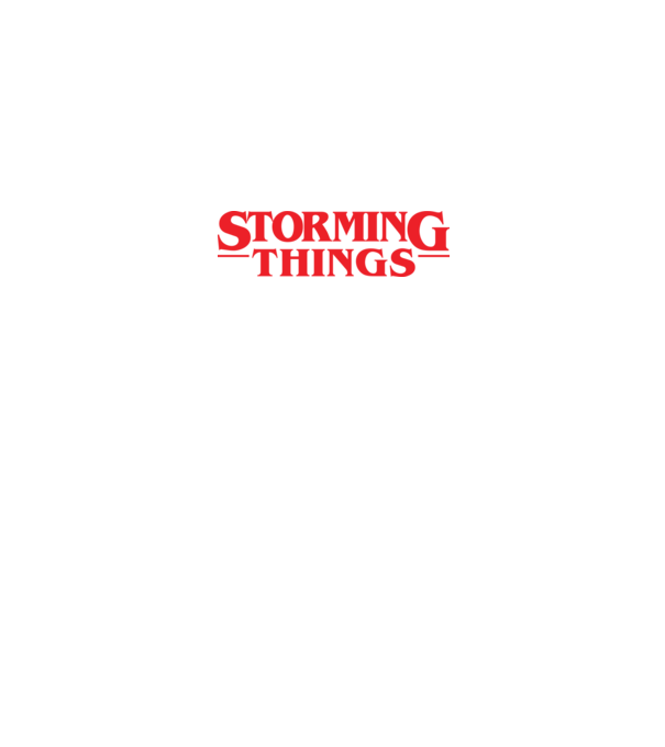 storming things - area 51 model negru pe tricou