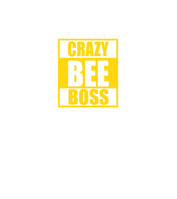 Crazy bee boss model negru pe tricou