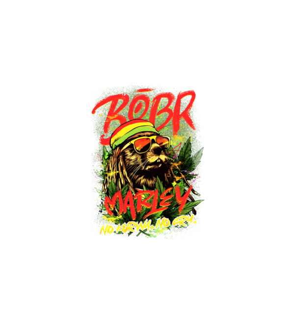 BÓBR MARLEY model negru pe tricou