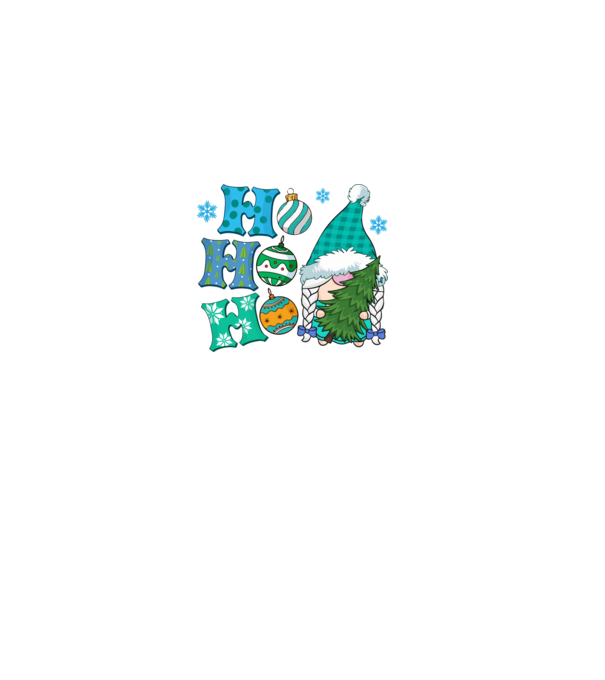 Ho-ho-ho gnome model albastru regal pe tricou