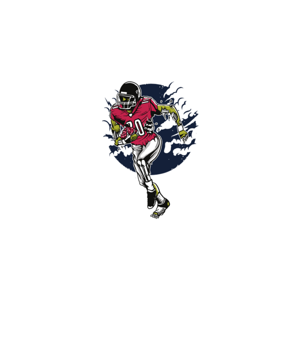 Zombie Player model alb pe tricou