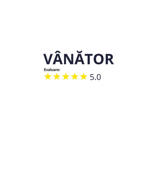 evaluare: vânător de 5 stele model gri pe tricou