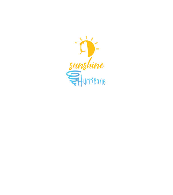 May Girls are Sunshine mixed with a little Hurricane model negru pe tricou