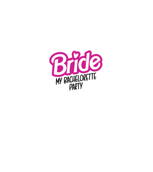 Bride Barbie model alb pe tricou