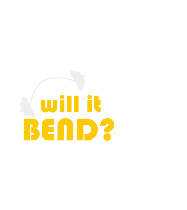 Will it bend model negru pe tricou