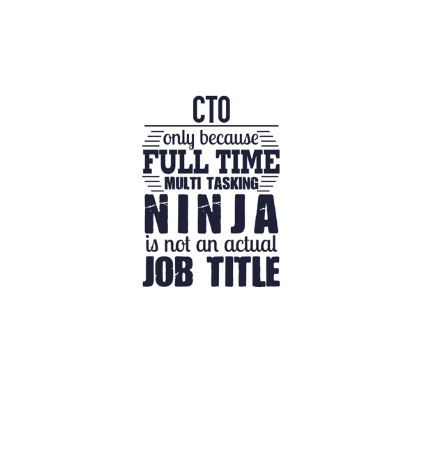 CTO-full time ninja model alb pe tricou