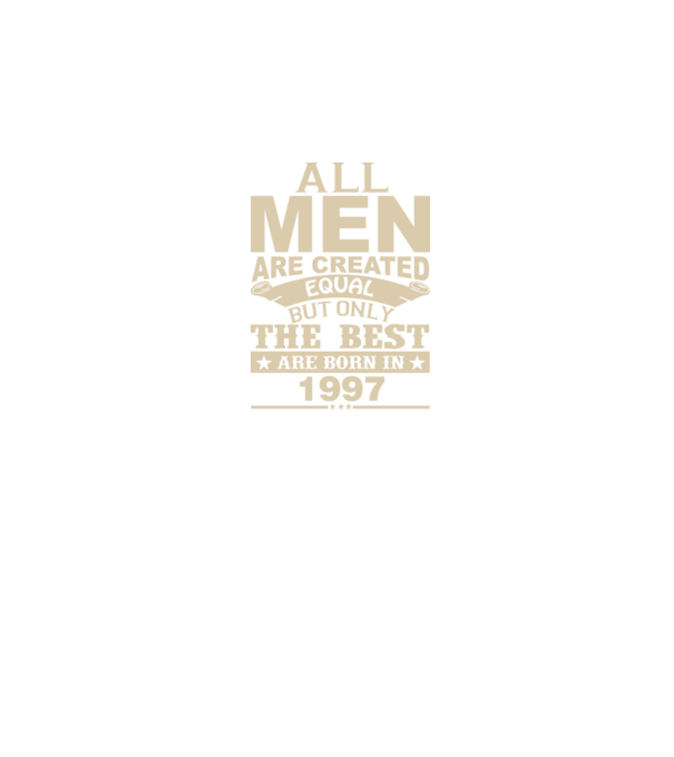 All men are created - 1997 model verde pe tricou