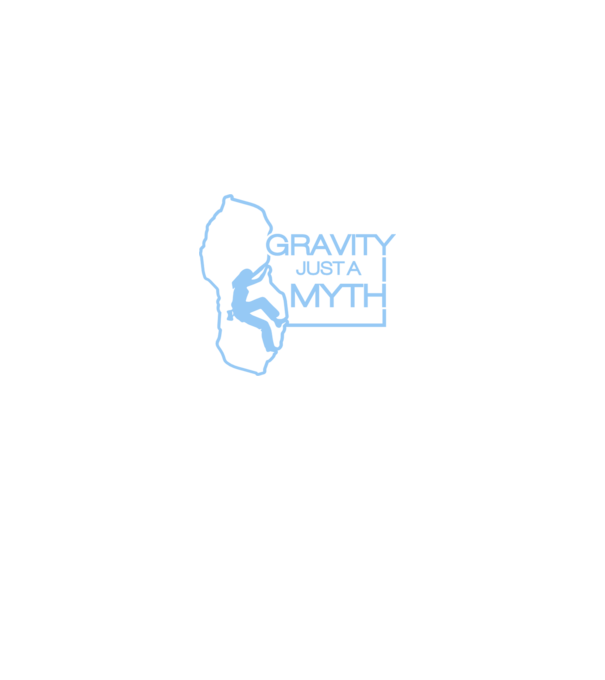 Gravity just a myth model negru pe tricou